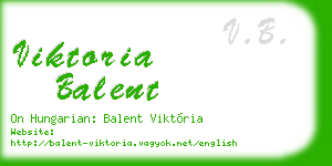 viktoria balent business card
